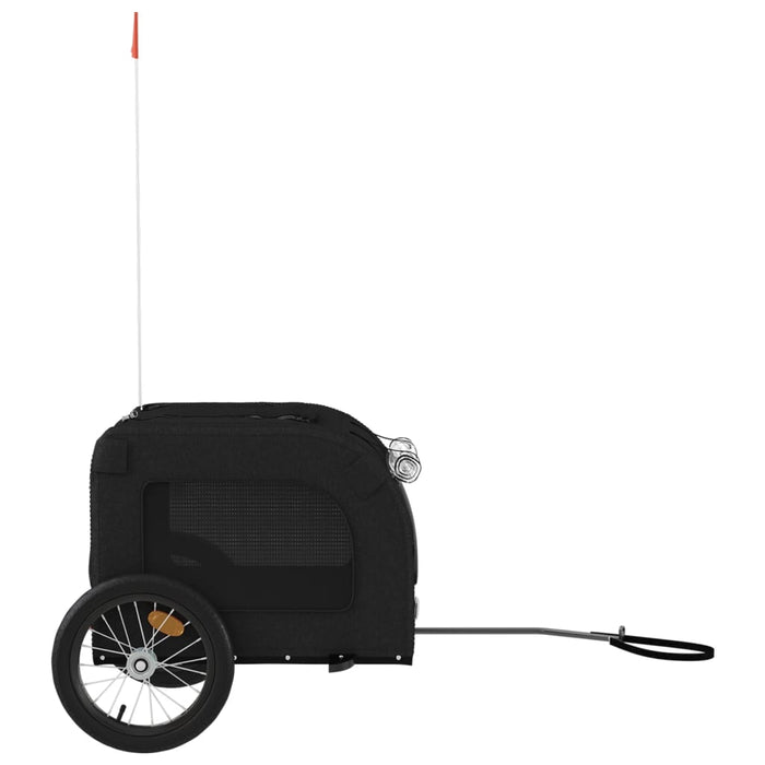 Remorcă bicicletă animale companie, negru, textil oxford/fier WALTI