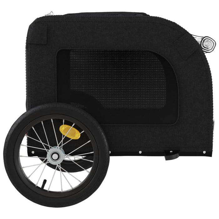 Remorcă bicicletă animale companie, negru, textil oxford/fier WALTI