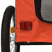 Remorcă bicicletă de animale, portocaliu/gri textil oxford/fier - WALTI WALTI