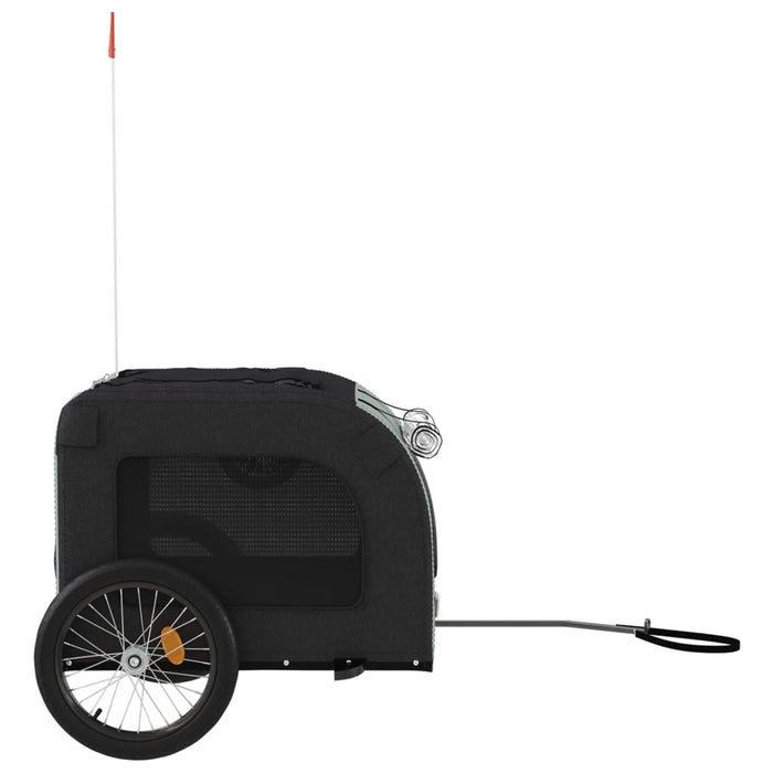 Remorcă bicicletă animale companie gri/negru textil oxford/fier - WALTI WALTI