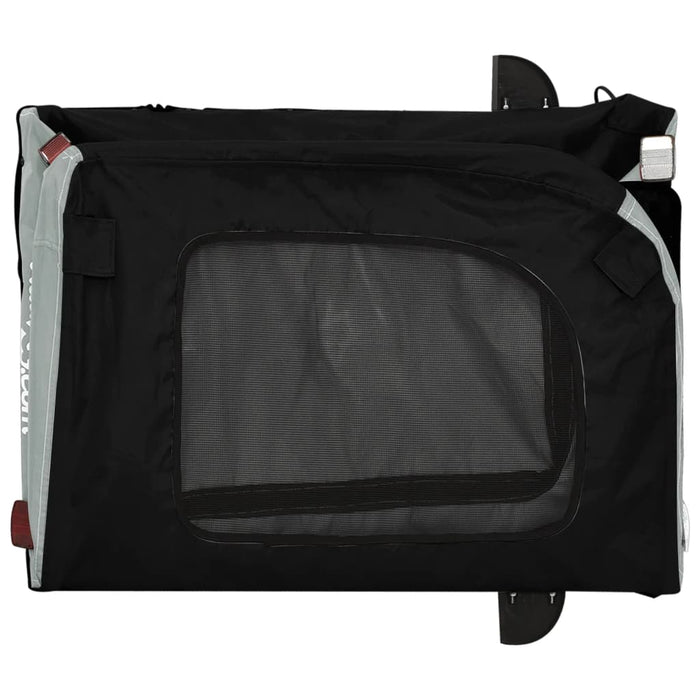 Remorcă bicicletă animale companie gri/negru textil oxford/fier - WALTI WALTI