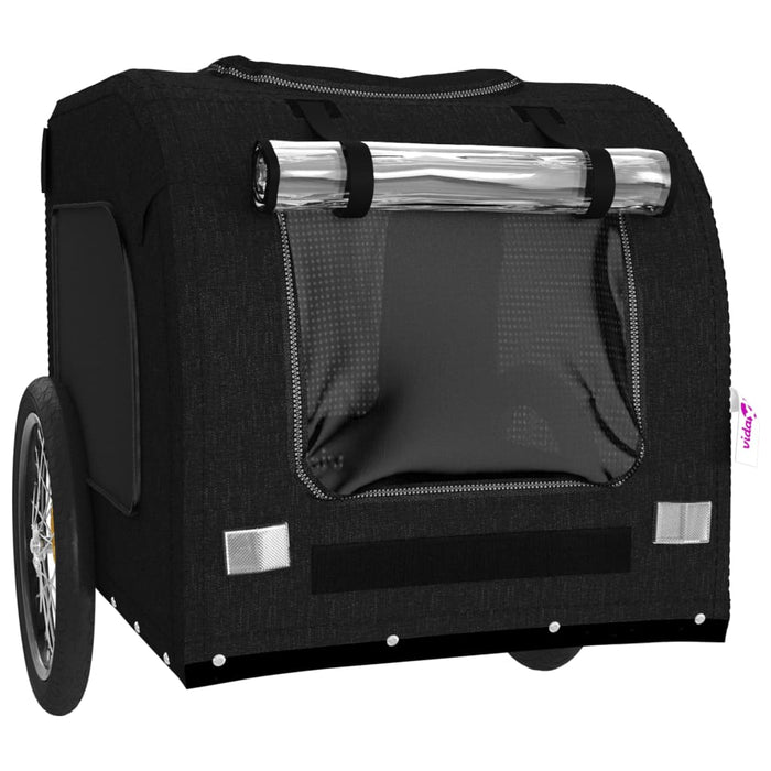 Remorcă bicicletă animale companie, negru, textil oxford/fier - WALTI WALTI