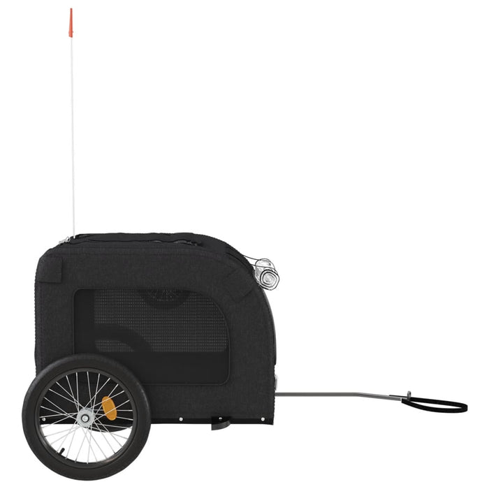 Remorcă bicicletă animale companie, negru, textil oxford/fier - WALTI WALTI
