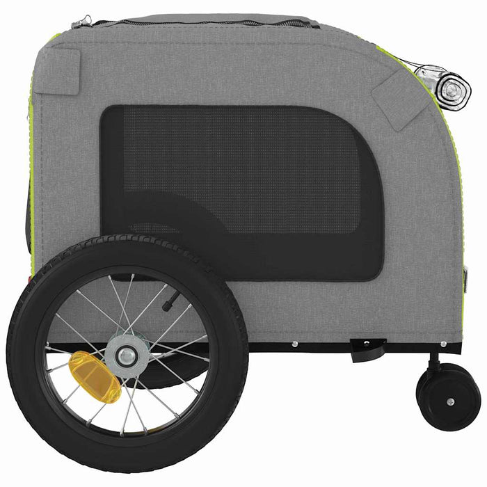 Remorcă de bicicletă pentru animale de companie Verde și gri - WALTI WALTI