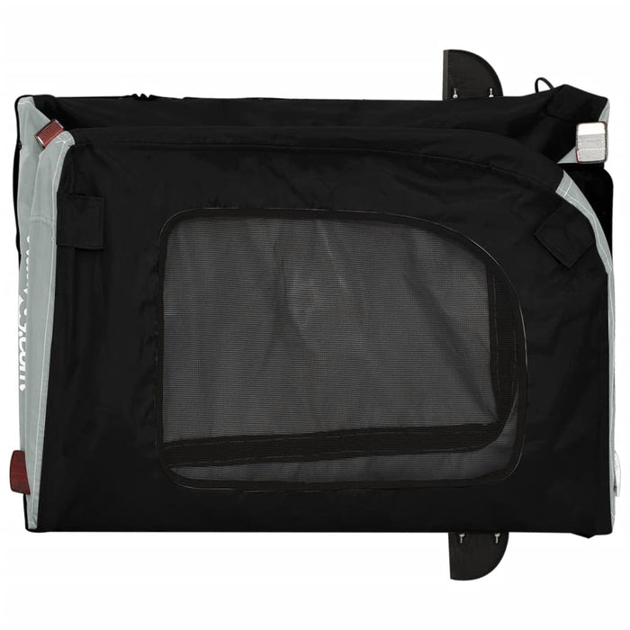 Remorcă bicicletă animale companie gri/negru textil oxford/fier WALTI