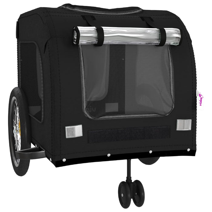 Remorcă bicicletă animale companie, negru, textil oxford/fier - WALTI WALTI
