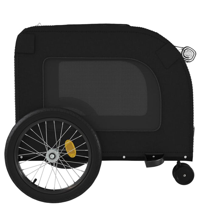 Remorcă bicicletă animale companie, negru, textil oxford/fier - WALTI WALTI