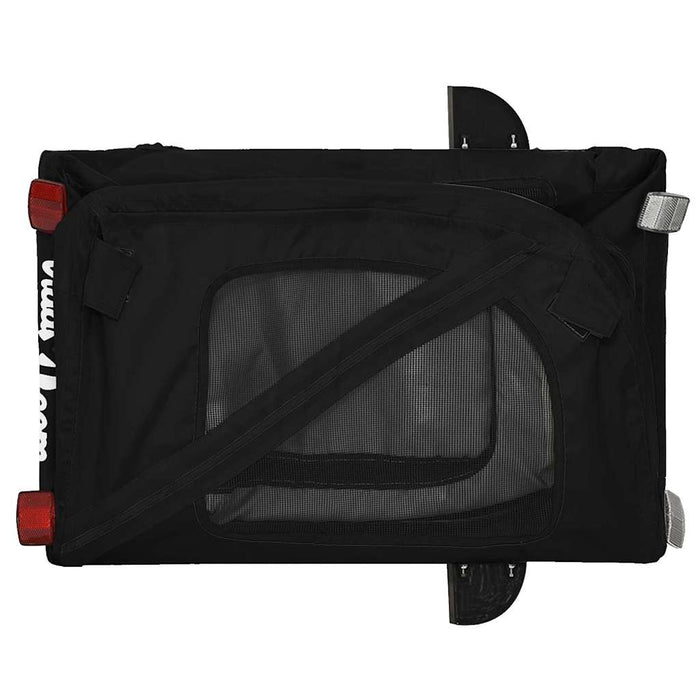 Remorcă bicicletă animale companie, negru, textil oxford/fier WALTI