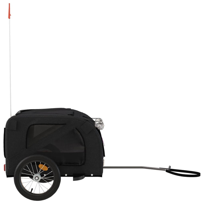 Remorcă bicicletă animale companie, negru, textil oxford/fier WALTI