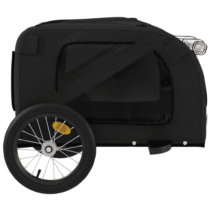 Remorcă bicicletă animale companie, negru, textil oxford/fier WALTI