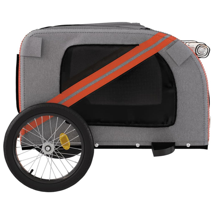 Remorcă bicicletă animale companie portocaliu/negru oxford/fier WALTI