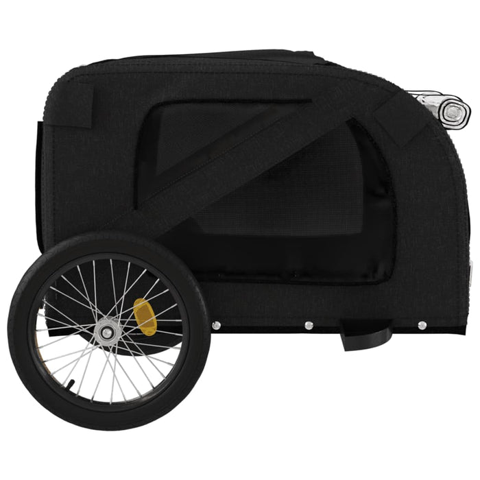 Remorcă bicicletă animale companie, negru, textil oxford/fier WALTI