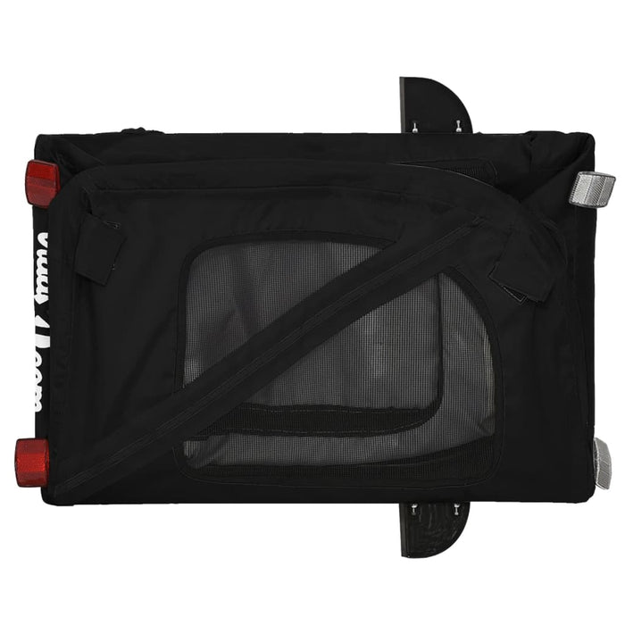Remorcă bicicletă animale companie, negru, textil oxford/fier WALTI