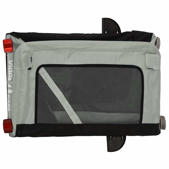 Remorcă bicicletă animale companie gri/negru textil oxford/fier - WALTI WALTI