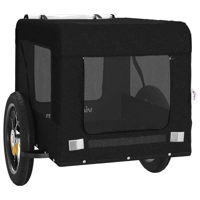 Remorcă bicicletă animale companie, negru, textil oxford/fier - WALTI WALTI