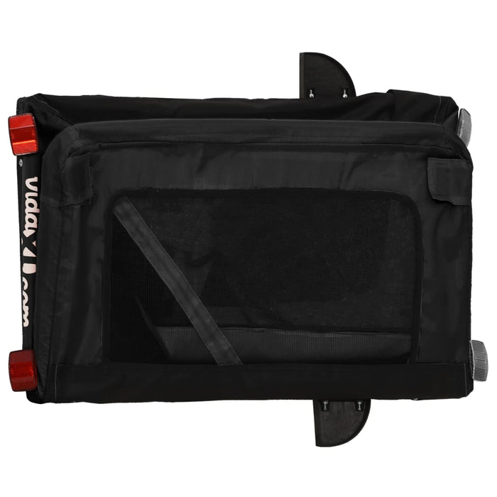 Remorcă bicicletă animale companie, negru, textil oxford/fier - WALTI WALTI