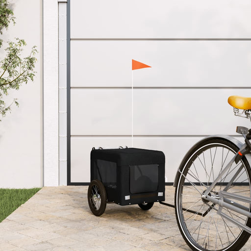 Remorcă bicicletă animale companie, negru, textil oxford/fier - WALTI WALTI