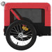 Remorcă bicicletă animale companie, roșu/negru, oxford/fier - WALTI WALTI