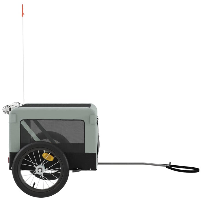 Remorcă bicicletă animale companie gri/negru textil oxford/fier - WALTI WALTI