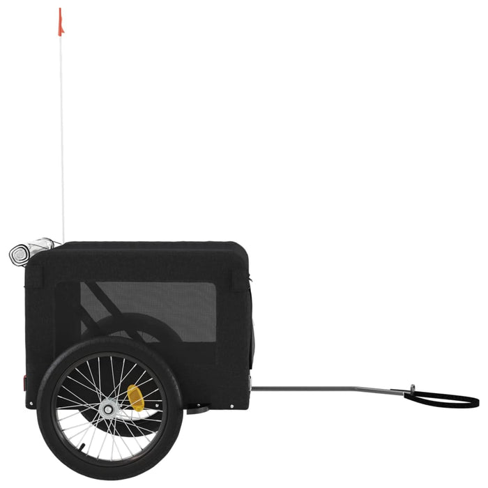 Remorcă bicicletă animale companie, negru, textil oxford/fier WALTI