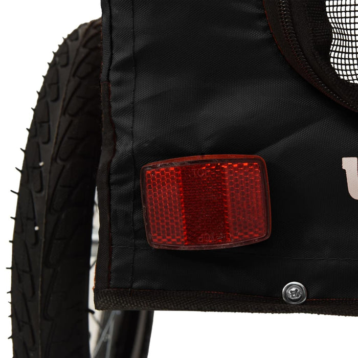 Remorcă bicicletă animale companie, negru, textil oxford/fier WALTI