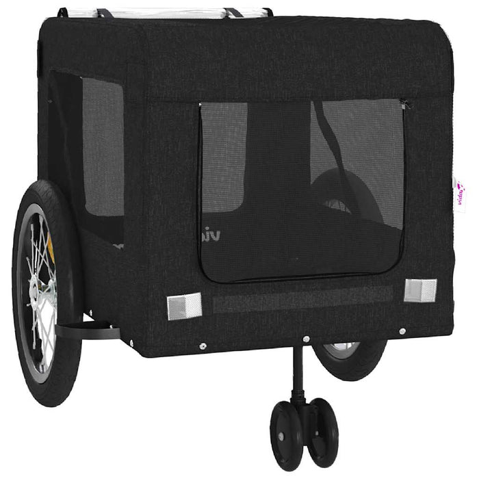 Remorcă bicicletă animale companie, negru, textil oxford/fier - WALTI WALTI
