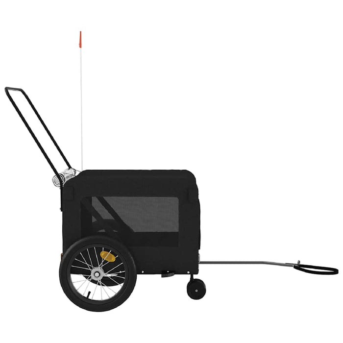 Remorcă bicicletă animale companie, negru, textil oxford/fier - WALTI WALTI