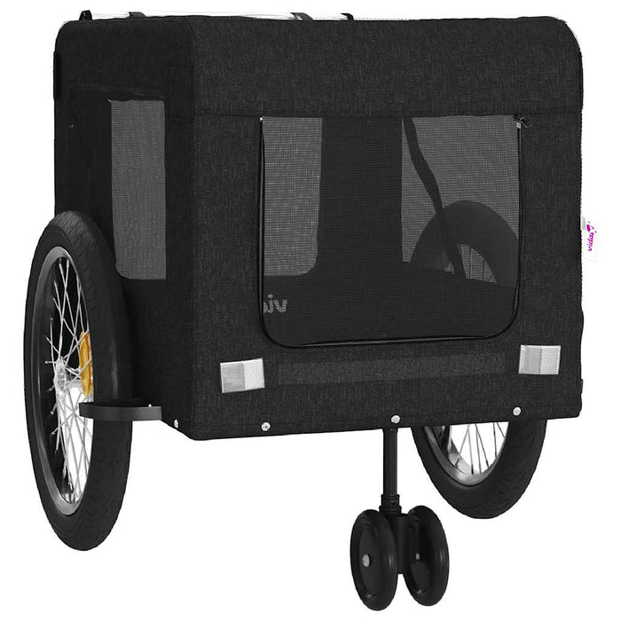 Remorcă bicicletă animale companie, negru, textil oxford/fier - WALTI WALTI