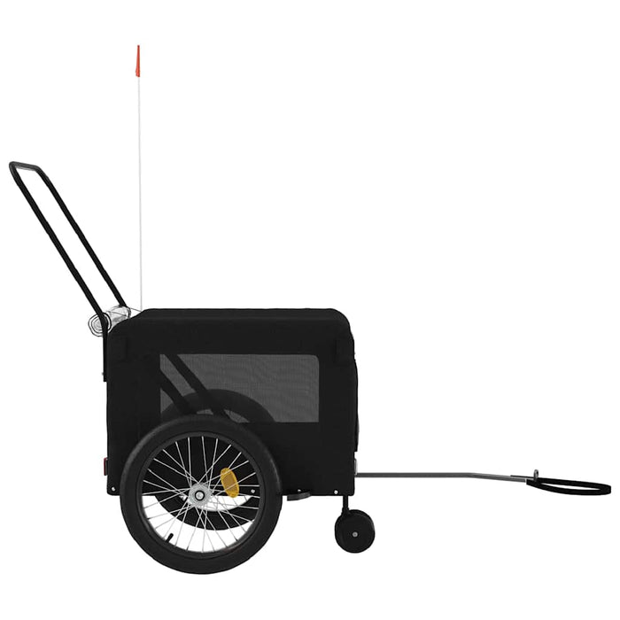 Remorcă bicicletă animale companie, negru, textil oxford/fier - WALTI WALTI