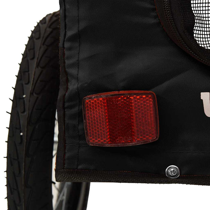 Remorcă bicicletă animale companie, negru, textil oxford/fier - WALTI WALTI