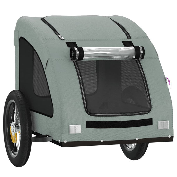 Remorcă de bicicletă animale companie, gri, textil oxford/fier - WALTI WALTI