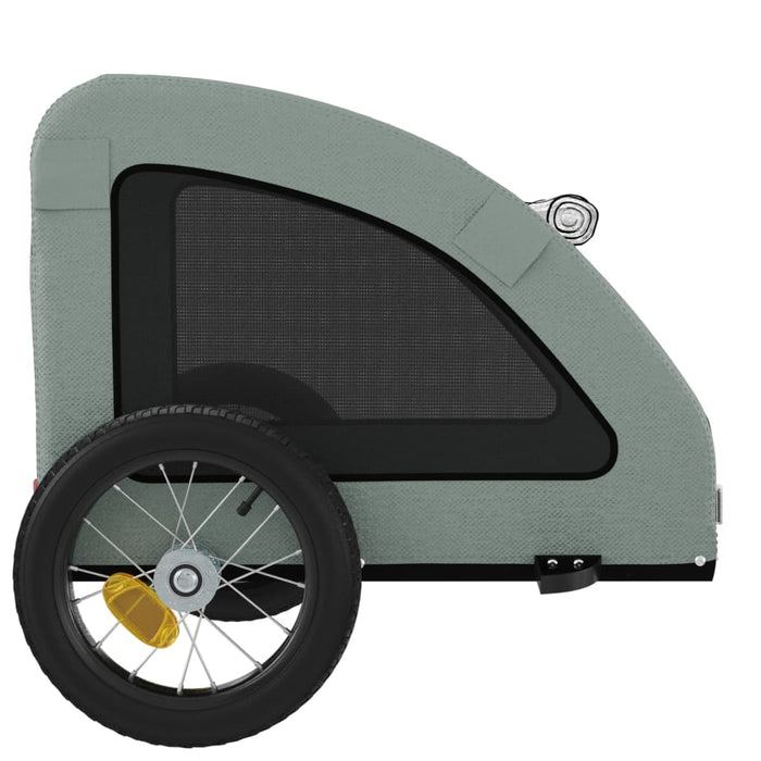 Remorcă de bicicletă animale companie, gri, textil oxford/fier - WALTI WALTI