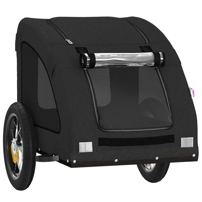 Remorcă bicicletă animale companie, negru, textil oxford/fier - WALTI WALTI