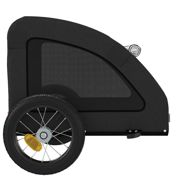 Remorcă bicicletă animale companie, negru, textil oxford/fier - WALTI WALTI