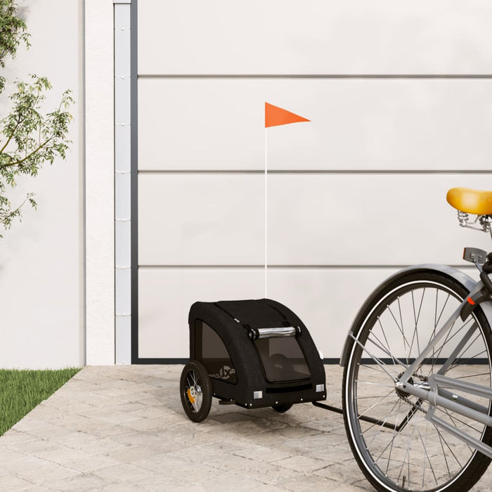 Remorcă bicicletă animale companie, negru, textil oxford/fier - WALTI WALTI