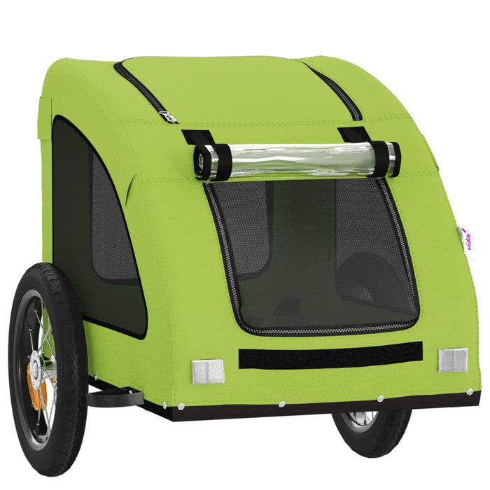Remorcă de bicicletă animale companie, verde textil oxford/fier - WALTI WALTI