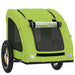 Remorcă de bicicletă animale companie, verde textil oxford/fier - WALTI WALTI