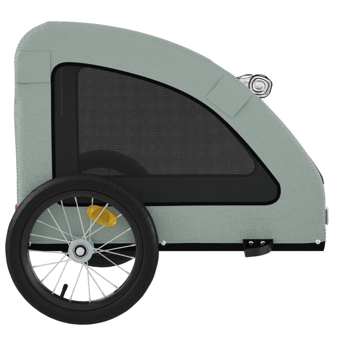 Remorcă de bicicletă animale companie, gri, textil oxford/fier WALTI