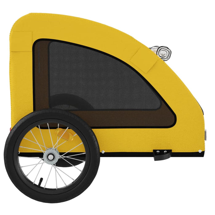 Remorcă de bicicletă animale companie galben textil oxford/fier - WALTI WALTI
