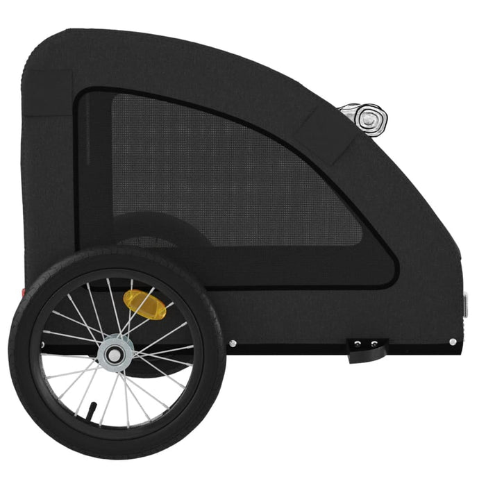 Remorcă bicicletă animale companie, negru, textil oxford/fier - WALTI WALTI