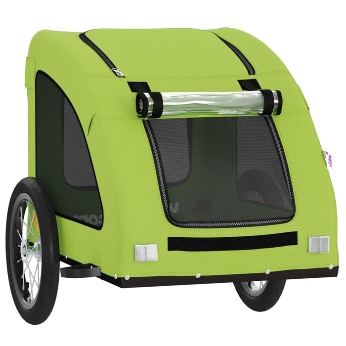 Remorcă de bicicletă animale companie, verde textil oxford/fier - WALTI WALTI