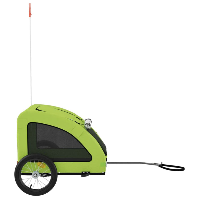 Remorcă de bicicletă animale companie, verde textil oxford/fier - WALTI WALTI