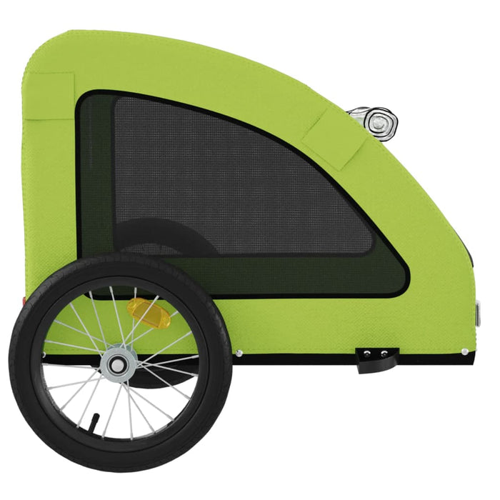 Remorcă de bicicletă animale companie, verde textil oxford/fier - WALTI WALTI