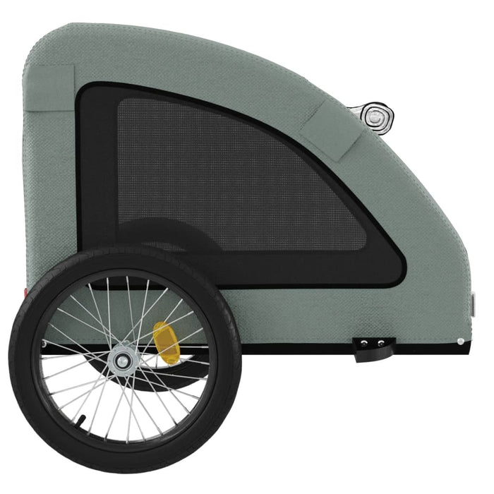 Remorcă de bicicletă animale companie, gri, textil oxford/fier - WALTI WALTI
