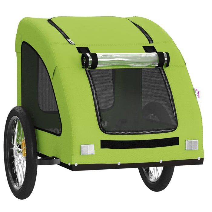 Remorcă de bicicletă animale companie, verde textil oxford/fier - WALTI WALTI
