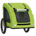 Remorcă de bicicletă animale companie, verde textil oxford/fier - WALTI WALTI
