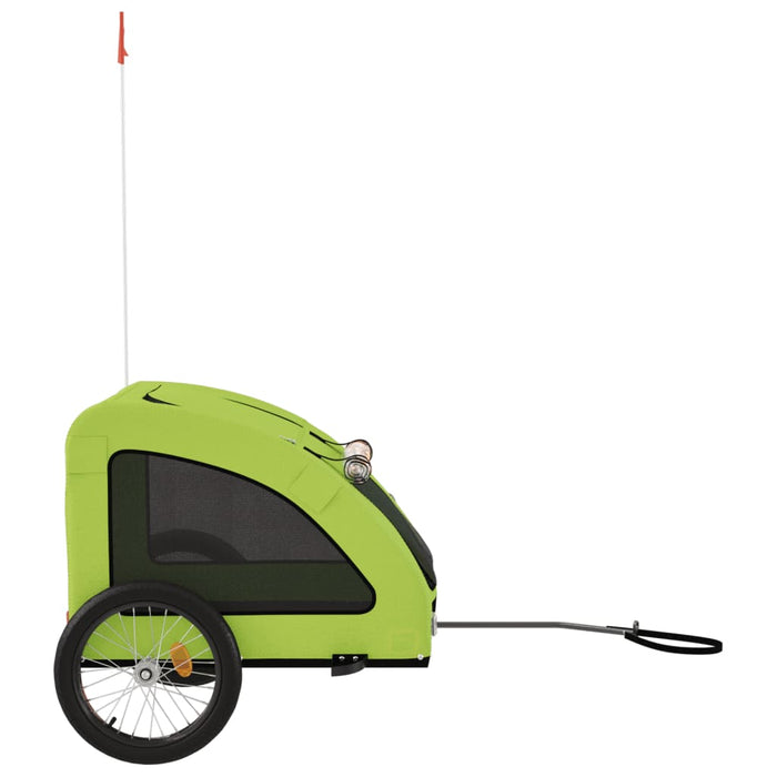 Remorcă de bicicletă animale companie, verde textil oxford/fier - WALTI WALTI