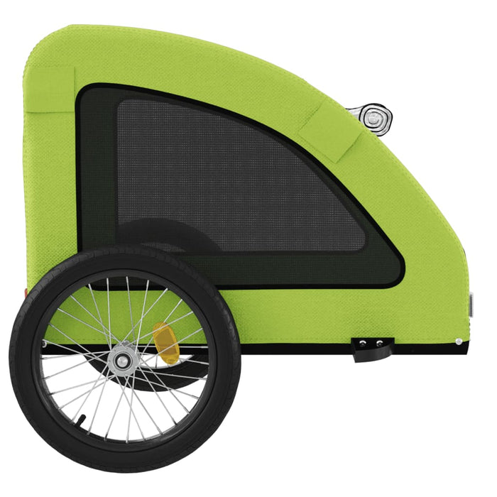 Remorcă de bicicletă animale companie, verde textil oxford/fier - WALTI WALTI
