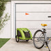 Remorcă de bicicletă animale companie, verde textil oxford/fier - WALTI WALTI