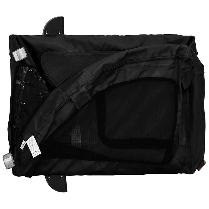 Remorcă bicicletă animale companie, negru, textil oxford/fier - WALTI WALTI